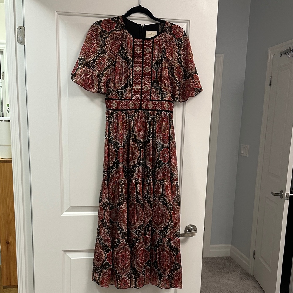 Kate Spade Red and Black Formal Dress